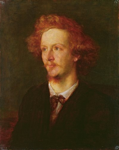 Algernon Charles Swinburne（1837-1909）1867年的肖像 作者 George Frederick Watts