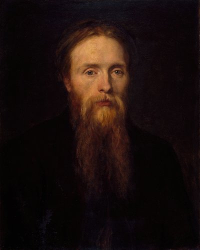 爱德华-伯恩-琼斯爵士的肖像 1833-1898年，1870年。 作者 乔治·弗雷德里克·沃茨