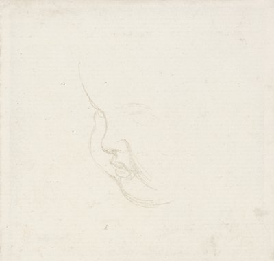 研究一个孩子的头，c.1860（石墨） 作者 乔治·弗雷德里克·沃茨