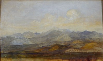 从比萨看卡拉拉山，1845-1846年 作者 乔治·弗雷德里克·沃茨