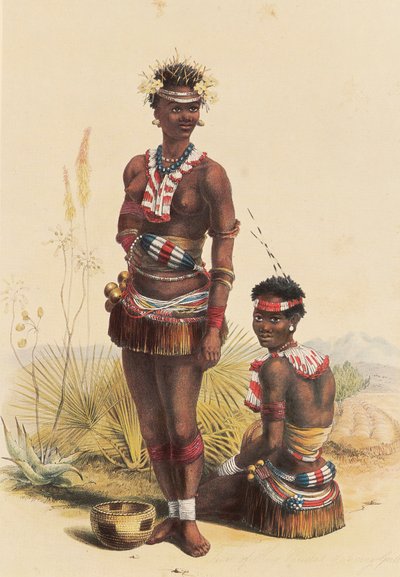 熊猫国王（Mpande）的舞女们 作者 乔治·法国·安加斯