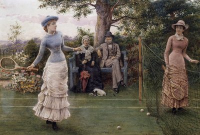 网球游戏 作者 George Goodwin Kilburne