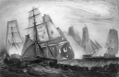 1809年4月15日c1857年，查尔斯·纳皮尔上尉的无畏行为。 作者 乔治·格里特巴奇