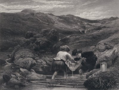 罗伯特·伯恩斯 (Robert Burns) 为 Auld Lang Syne 绘制的插图（版画） 作者 乔治·哈维