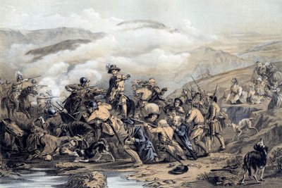 鼓槌战役，1679年，十九世纪。 作者 乔治·哈维
