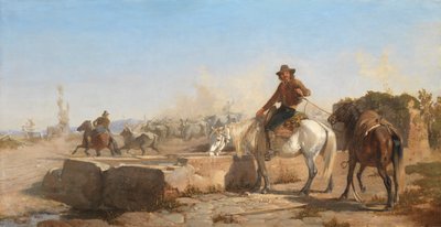 1853年，巴特罗在罗马坎帕尼亚浇水 作者 乔治·海明·梅森