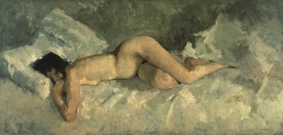 斜倚裸体，约1887年 作者 George Hendrik Breitner