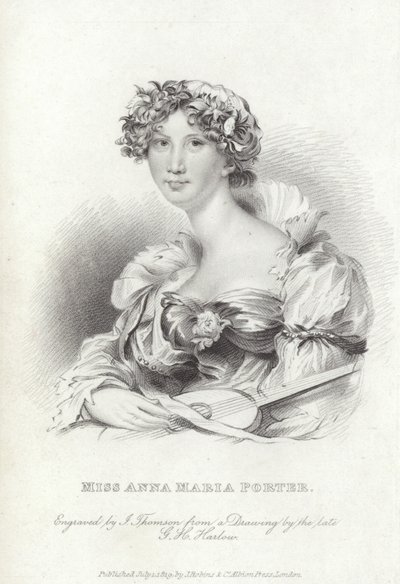 Anna Maria Porter, English poet and novelist 作者 乔治·亨利（后）哈洛