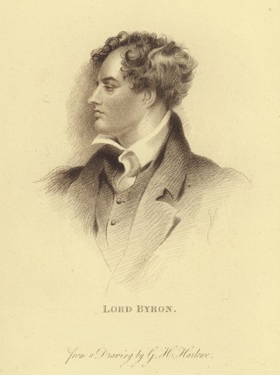 Portrait of Lord Byron (engraving) 作者 乔治·亨利（后）哈洛