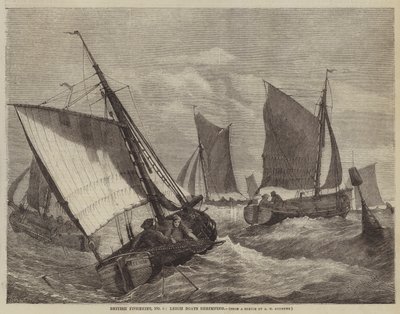英国渔业，No 6，Leigh Boats虾 作者 乔治·亨利·安德鲁斯