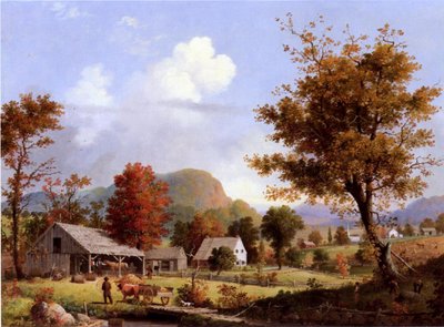 苹果酒压榨，1855年 作者 乔治·亨利·杜里