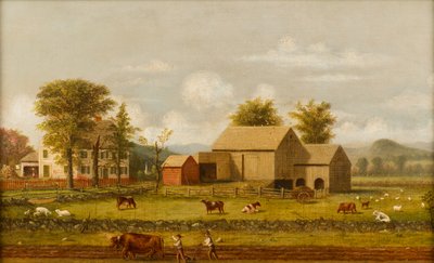 夏日农场风光 作者 乔治·亨利·杜里