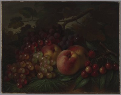 桃子，葡萄和樱桃，约1860-1870年 作者 乔治·亨利·霍尔