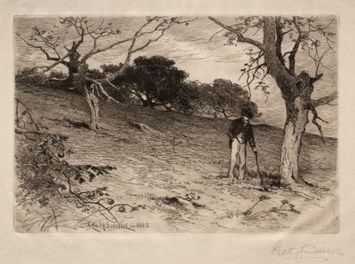 1883年，一个新英格兰老果园。 作者 乔治·亨利·斯米利