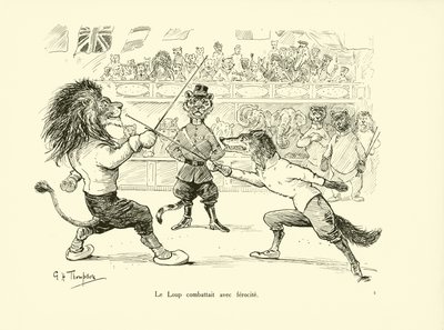 卢普与铁矿石作战（石版画） 作者 乔治·亨利·汤普森