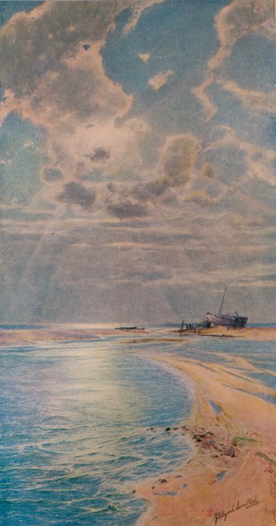 金条上的银光，Ambleteuse，c1901 作者 乔治·希尔亚德·斯温斯特德