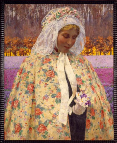La Mariie Painting by George Hitchcock (1850-1913) (ec.amer) 1906 Private Collection 作者 乔治·希区柯克