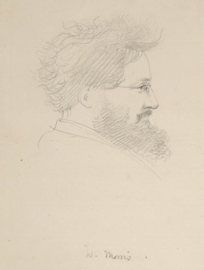 威廉莫里斯的肖像，1875年 作者 乔治·霍华德