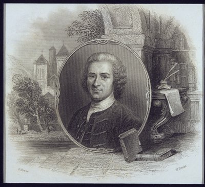 Jean Jacques Rousseau（1712-78）的肖像，由William Find（1787-1852）刻 作者 George Howse