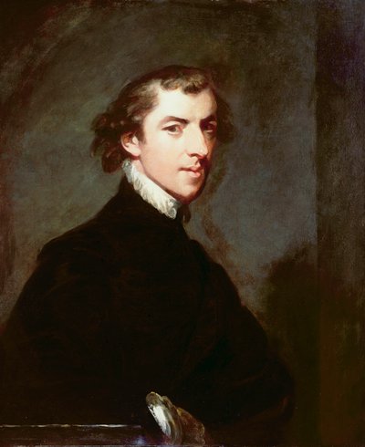 自画像，1780年 作者 George Huddesford