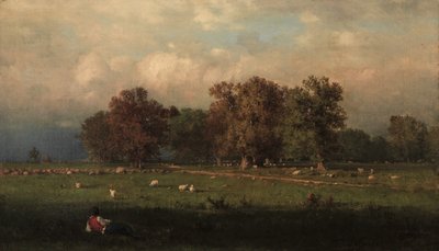 1858年，康涅狄格州达勒姆。 作者 乔治·英尼斯