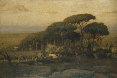 Barberini别墅的Pine Grove，1876年。 作者 乔治·英尼斯