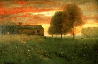 日落，蒙特克莱尔，1892年 作者 乔治·英尼斯