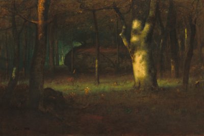 森林中的夕阳，1891年。 作者 乔治·英尼斯