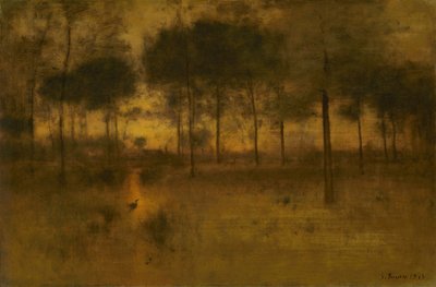 苍鹭的家园 作者 George Inness