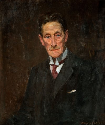 约翰斯顿-福布斯-罗伯逊爵士的画像，1900-1925。   作者 乔治·詹姆斯·科茨