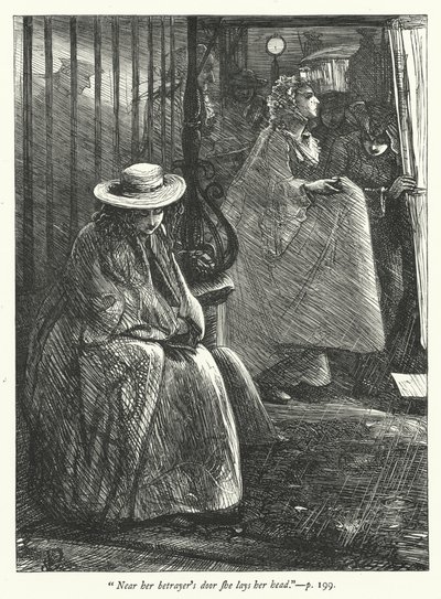 Illustration for The Deserted Village (engraving) 作者 乔治·约翰·平威尔