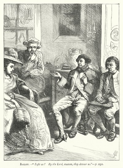 Illustration for The Good-Natured Man (engraving) 作者 乔治·约翰·平威尔