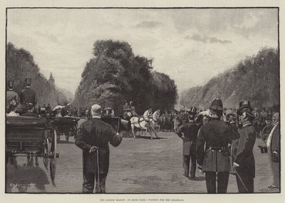 伦敦季节，在海德公园，等待Shahzada 作者 George L. Seymour