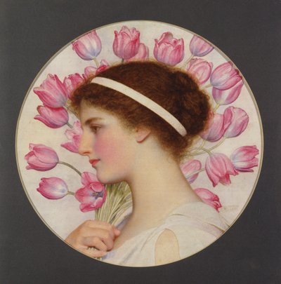 郁金香节，c.1920（纸上写着） 作者 George Lawrence Bulleid