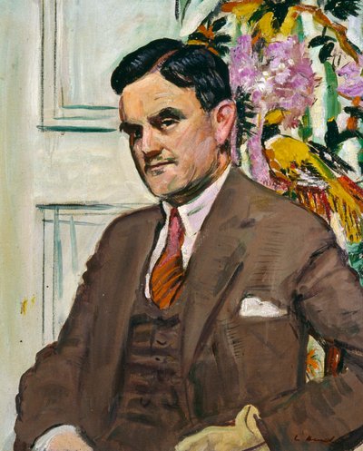 汤姆·J·霍尼曼 (Tom J Honeyman) 博士，格拉斯哥美术馆馆长，1939-54 年，c.1930（布面油画） 作者 乔治·莱斯利·亨特