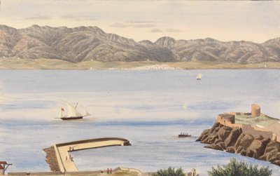 罗西亚湾，直布罗陀和阿尔赫西拉斯，西班牙 作者 George Lothian Hall