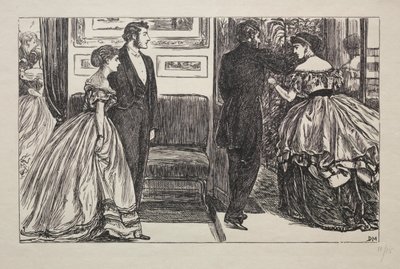 钻石女王-她的得与失，1866年。 作者 乔治·路易斯·帕尔梅拉·布森·布莫里耶