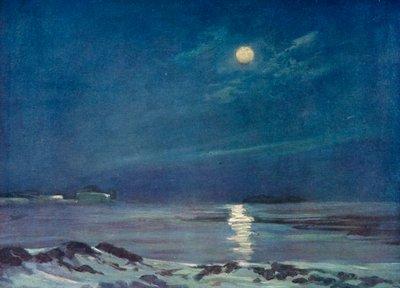 冬季满月，c1908，1909年 作者 乔治马斯顿
