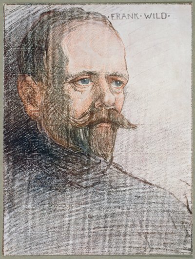 欧内斯特沙克尔顿爵士（1874-1922）的“南极之心”中Frank Frank（1873-1939）的肖像c.1909 作者 乔治马斯顿