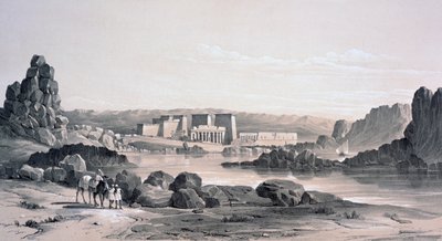 菲莱，向南看，埃及，1843年 作者 乔治摩尔