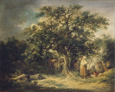 吉普赛人，约1800年。 作者 George Morland