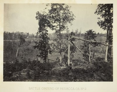 乔治亚州雷萨卡的战地，第2号，1866年。 作者 乔治·N·巴纳德