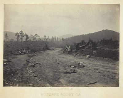 乔治亚州Buzzard Roost，1866年。 作者 乔治·N·巴纳德