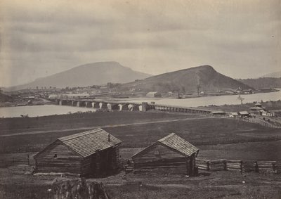 从北方看查塔努加，1860年代。 作者 乔治·N·巴纳德