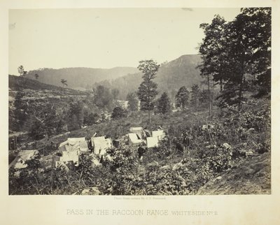 浣熊山脉的山口，怀特塞德第2号，1864年。 作者 乔治·N·巴纳德