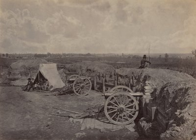 乔治亚州亚特兰大前面的叛军工程，第4号，1864年。 作者 乔治·N·巴纳德