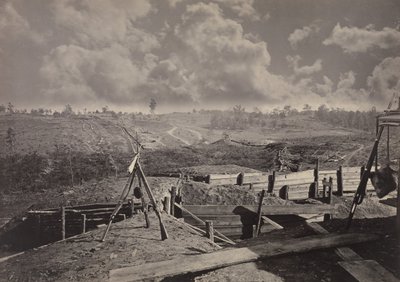 乔治亚州亚特兰大前的叛军工程，第5号，1860年代。 作者 乔治·N·巴纳德