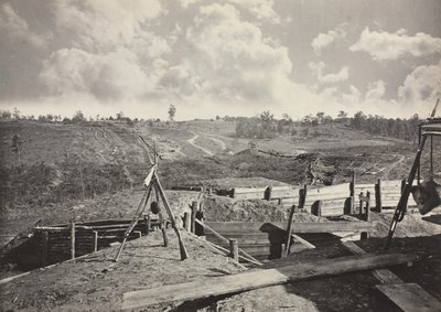 叛军于1865-1866年在佐治亚州亚特兰大市前工作。 作者 乔治·N·巴纳德