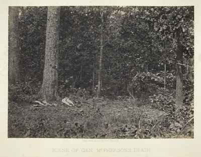 McPhersons将军的死亡现场，1864年66。 作者 乔治·N·巴纳德