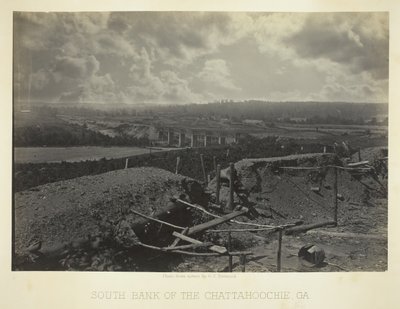 查塔霍奇河的南岸，加州，1866年。 作者 乔治·N·巴纳德